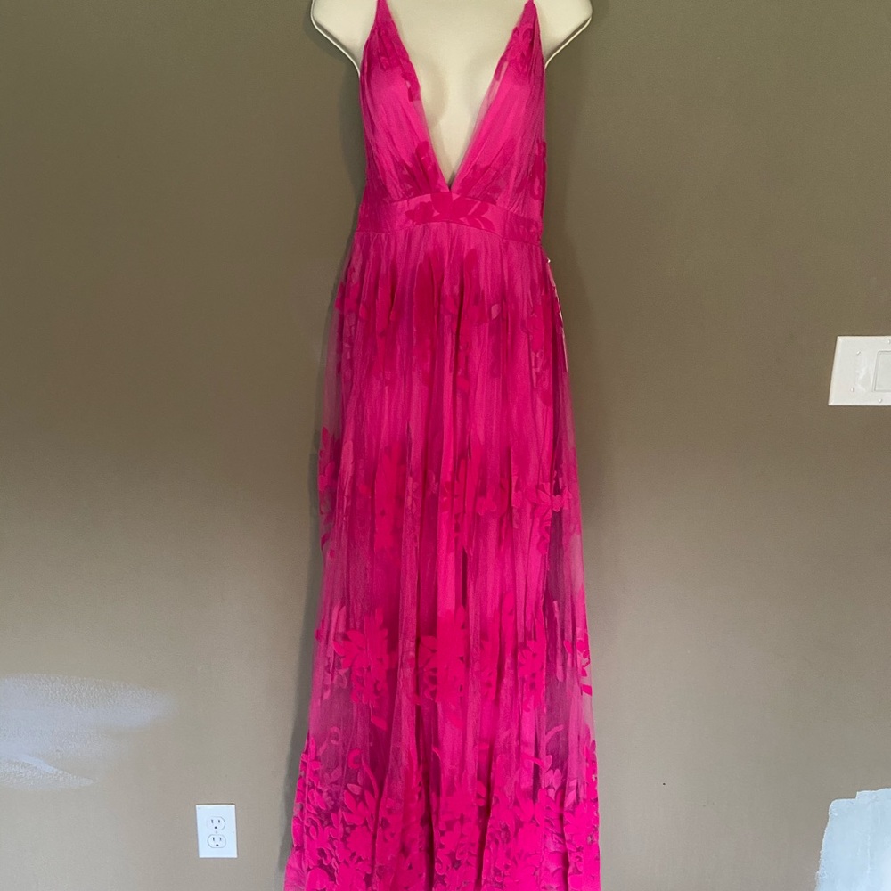 NWT hot pink  maxi dress